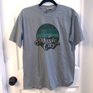 Music City shop blue tee